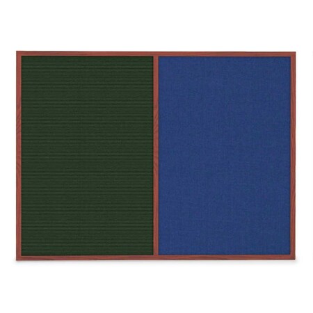 United Visual Products Sliding Door Indoor Enclosed Corkboard, 3 UV9000ACS-WHITE-DRKSPR